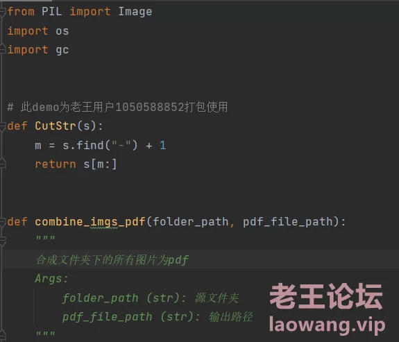 转pdf python代码